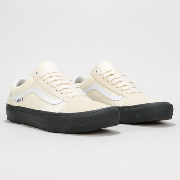 vans old skool pro classic white black